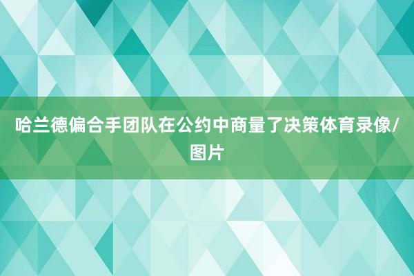 哈兰德偏合手团队在公约中商量了决策体育录像/图片