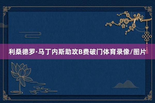 利桑德罗·马丁内斯助攻B费破门体育录像/图片