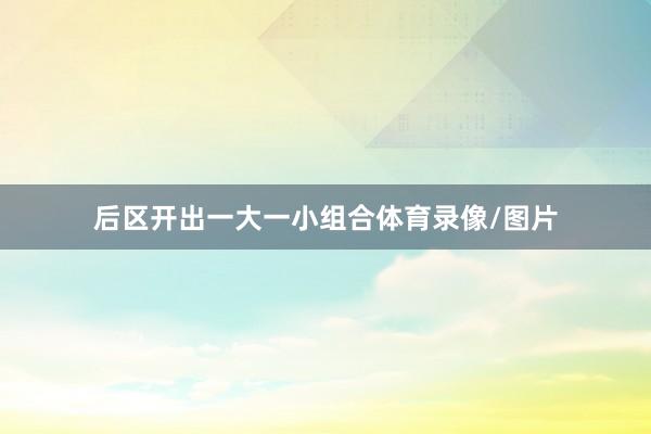后区开出一大一小组合体育录像/图片