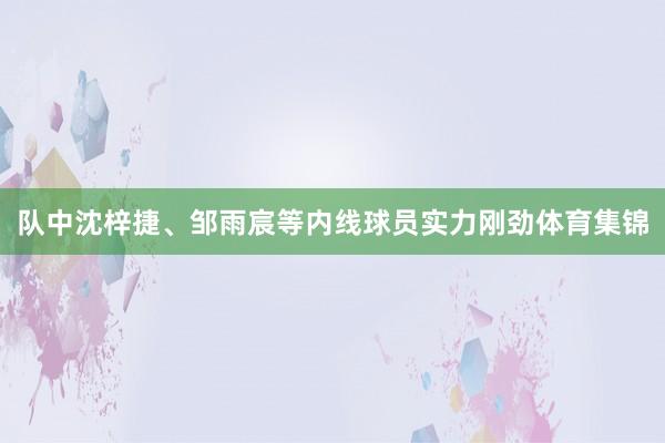 队中沈梓捷、邹雨宸等内线球员实力刚劲体育集锦