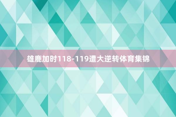雄鹿加时118-119遭大逆转体育集锦