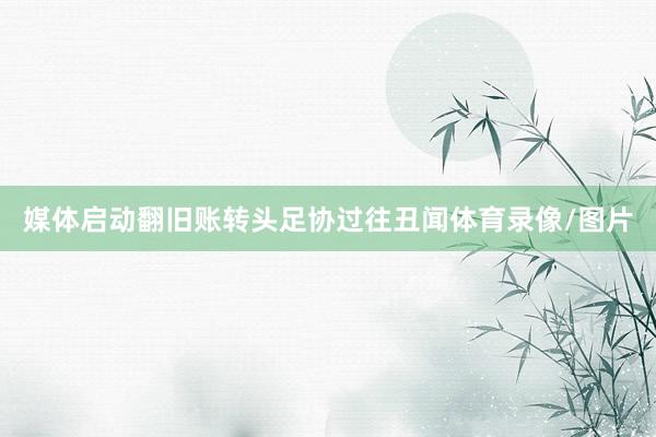 媒体启动翻旧账转头足协过往丑闻体育录像/图片