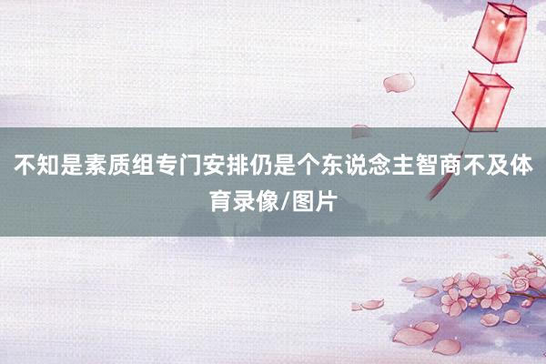 不知是素质组专门安排仍是个东说念主智商不及体育录像/图片