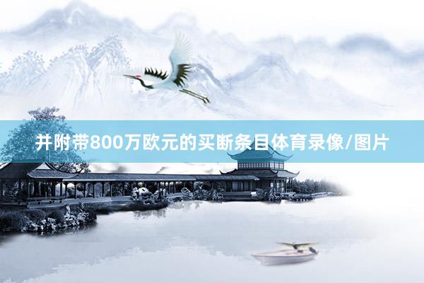 并附带800万欧元的买断条目体育录像/图片