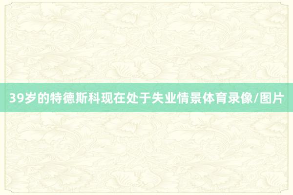 39岁的特德斯科现在处于失业情景体育录像/图片