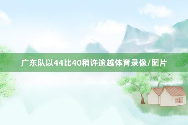 广东队以44比40稍许逾越体育录像/图片