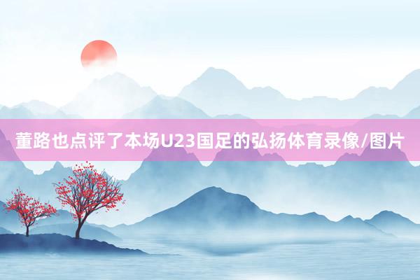董路也点评了本场U23国足的弘扬体育录像/图片