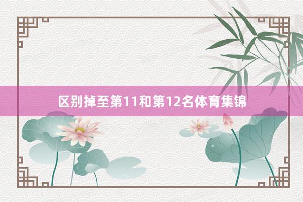 区别掉至第11和第12名体育集锦