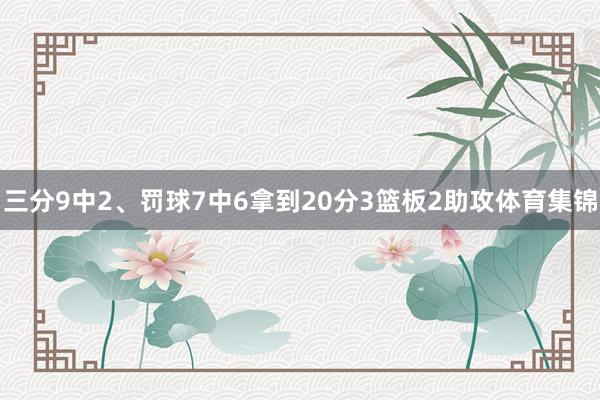 三分9中2、罚球7中6拿到20分3篮板2助攻体育集锦