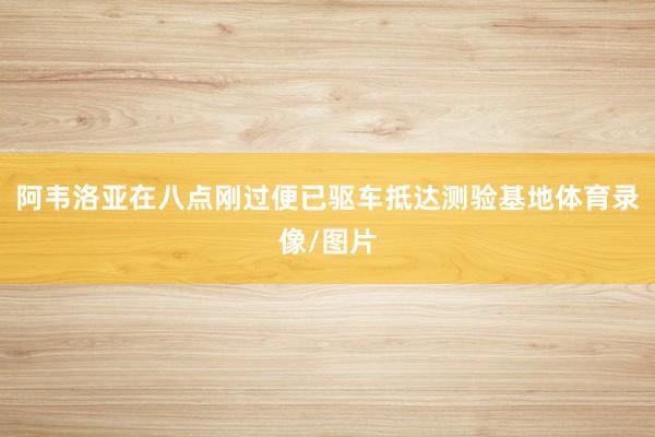 阿韦洛亚在八点刚过便已驱车抵达测验基地体育录像/图片