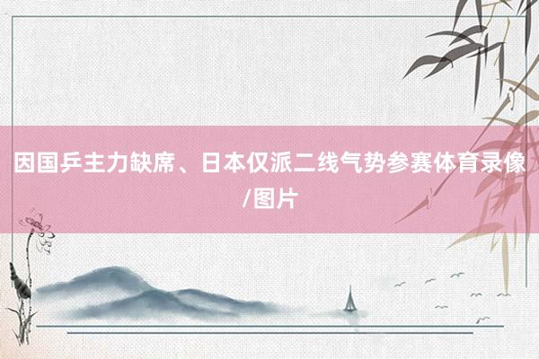 因国乒主力缺席、日本仅派二线气势参赛体育录像/图片