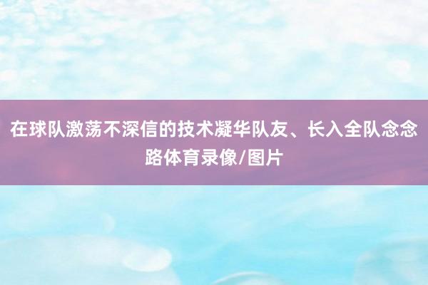 在球队激荡不深信的技术凝华队友、长入全队念念路体育录像/图片