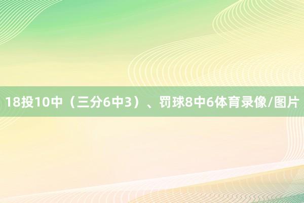 18投10中（三分6中3）、罚球8中6体育录像/图片