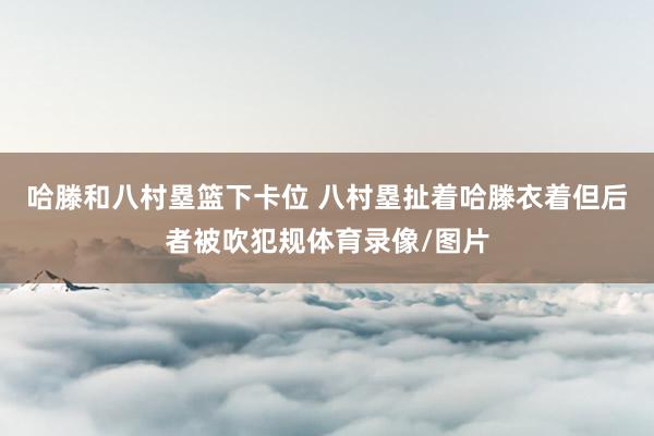 哈滕和八村塁篮下卡位 八村塁扯着哈滕衣着但后者被吹犯规体育录像/图片