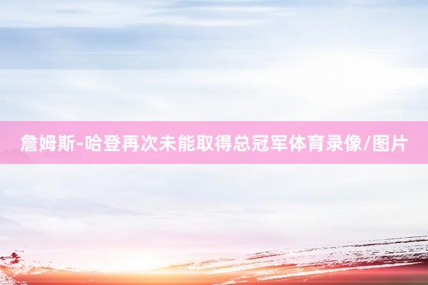 詹姆斯-哈登再次未能取得总冠军体育录像/图片