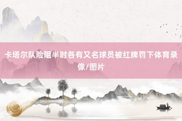 卡塔尔队险阻半时各有又名球员被红牌罚下体育录像/图片